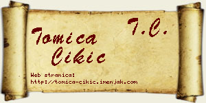 Tomica Čikić vizit kartica